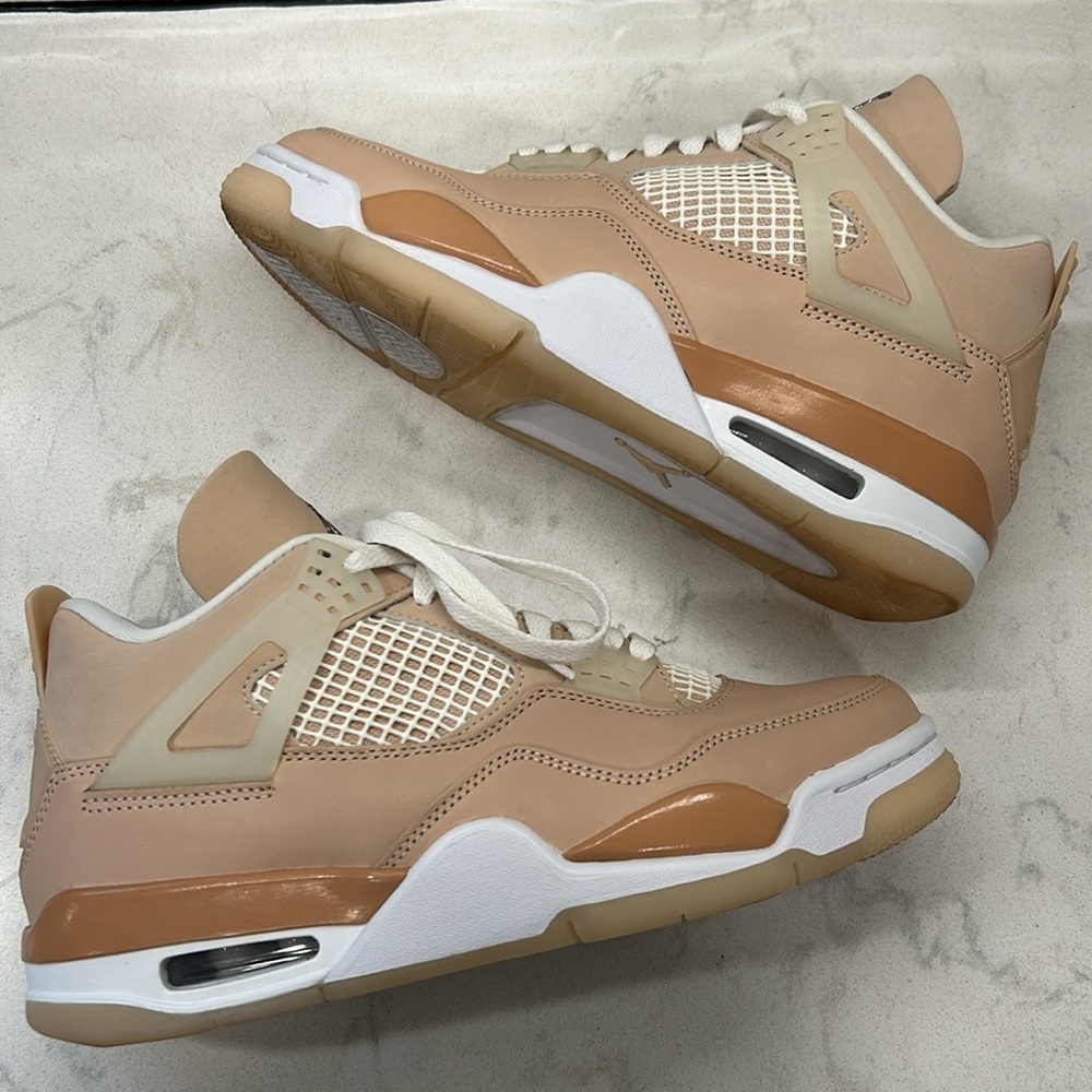 Nike Air Jordan 4 Retro High Top‎ Rose Gold Shimmer 2021 DJ0675-200 - Picture 14 of 16
